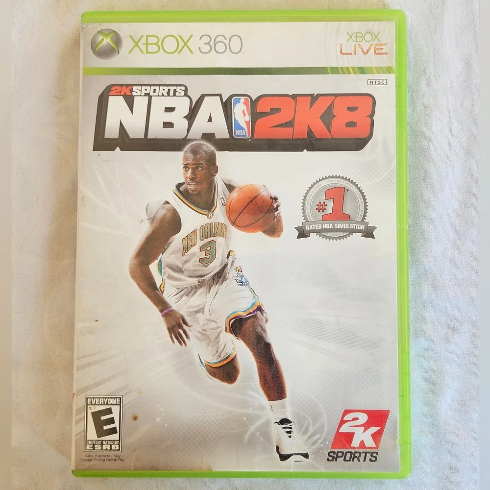 NBA 2K8 XBOX 360 Microsoft Video Game Basketball Hoops Chris Paul